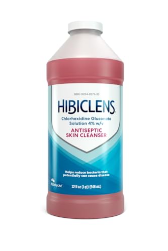 Hibiclens – Antimicrobial and Antiseptic Soap and Skin Cleanser – 32 oz – for Home and Hospital – 4%...