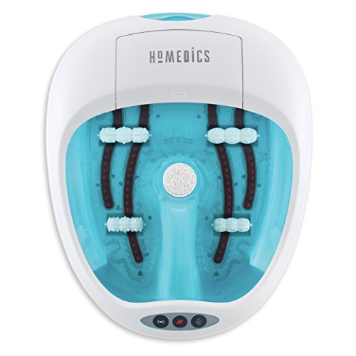 HoMedics Foot Salon Pro Footbath with Heat Boost Power | Massaging Vibration, 4 Pedicure Spa Attachments,...