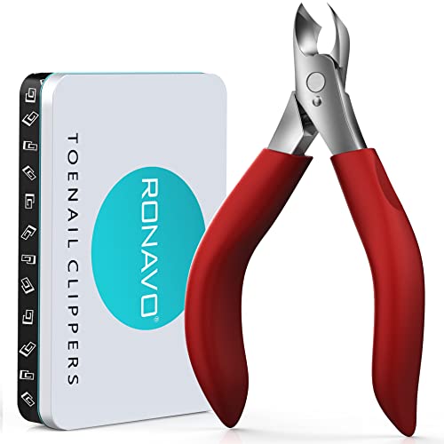 Toenail Clippers for Thick Nails for Seniors - Heavy Duty Toe Nail Clippers with Long Handle, Professional...