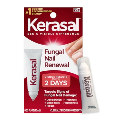 Kerasal Nail Fungus Extra Strength | Restorative Nail Repair for Damaged Nails, 0.33 fl oz (Packaging May...
