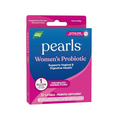 Nature's Way Women's Probiotic Pearls, Supports Vaginal and Digestive Health*, 1 Billion Live Cultures, No...