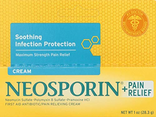 Neosporin + Plus Pain Relief, Cream, 1.0-Ounce Tube ( Pack of 3)