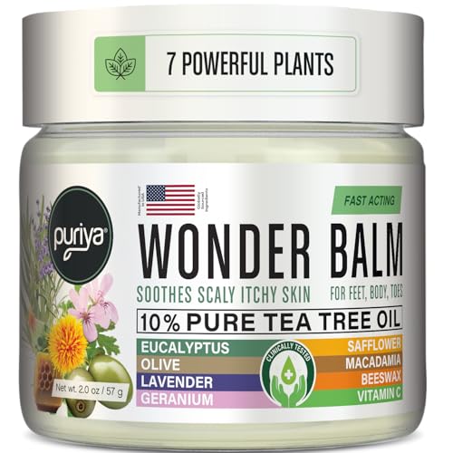 Tea Tree Oil Balm, Extra Strength, Pair Well with Jock Itch Cream, Spray, Athletes Foot, Ringworm Cream for...