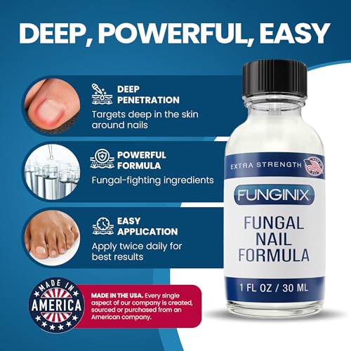 FUNGINIX Toenail Fungus Treatment Extra Strength - Antifungal Nail Treatment With 10% Undecylenic Acid & Tea...