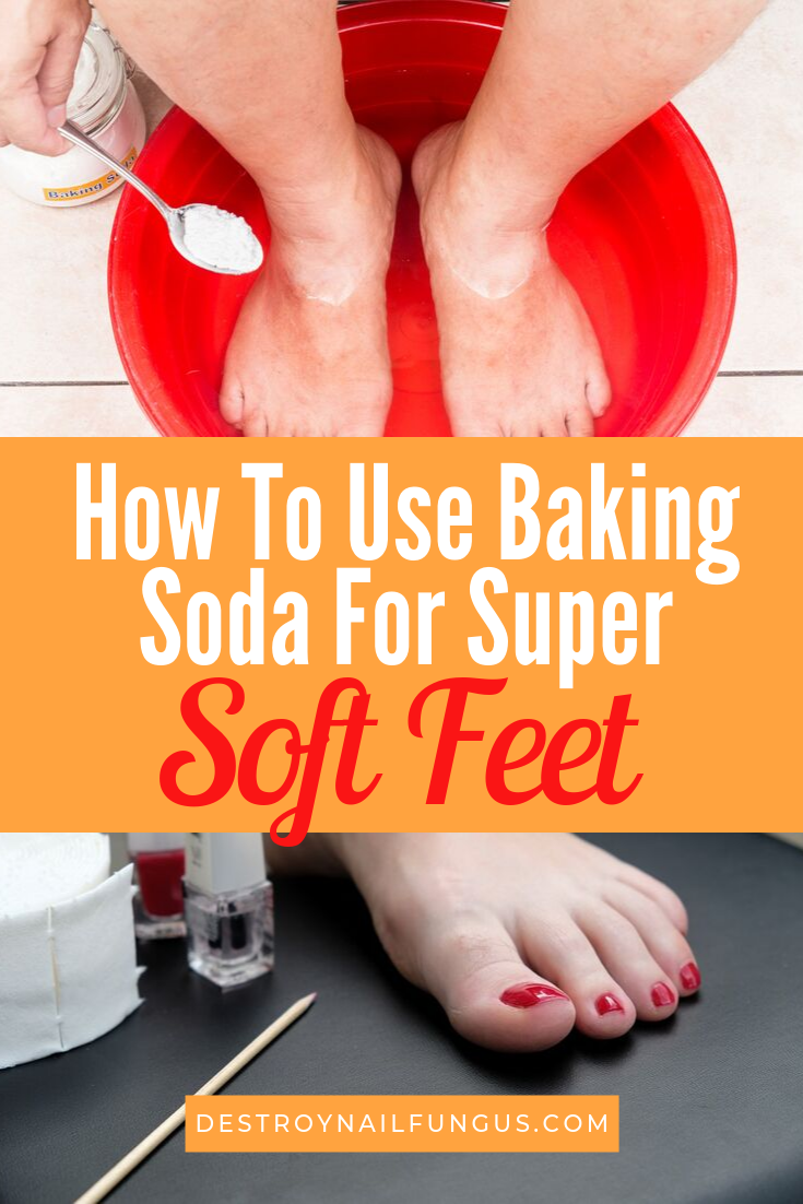 how to use baking soda for soft feet