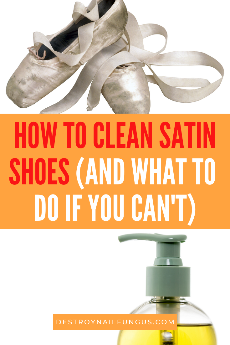how to clean satin shoes